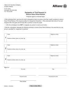 Allianz Third Party Designation Form
