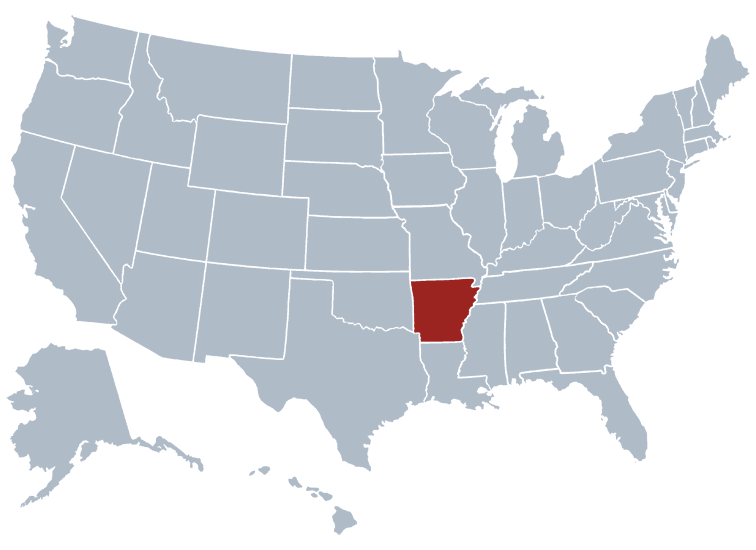 Arkansas outline image