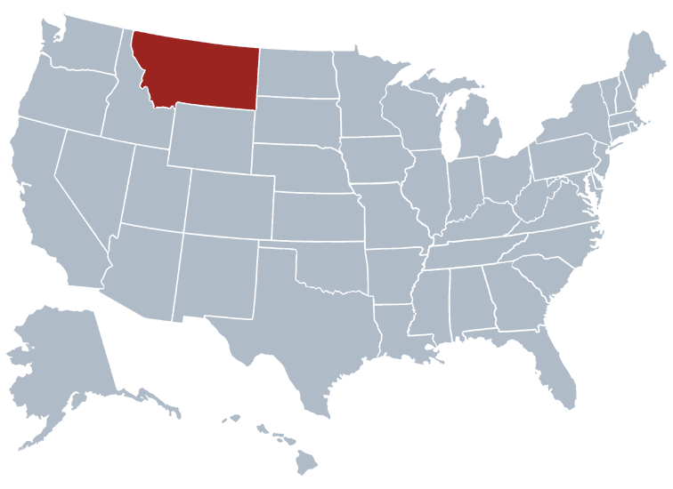 Montana outline image