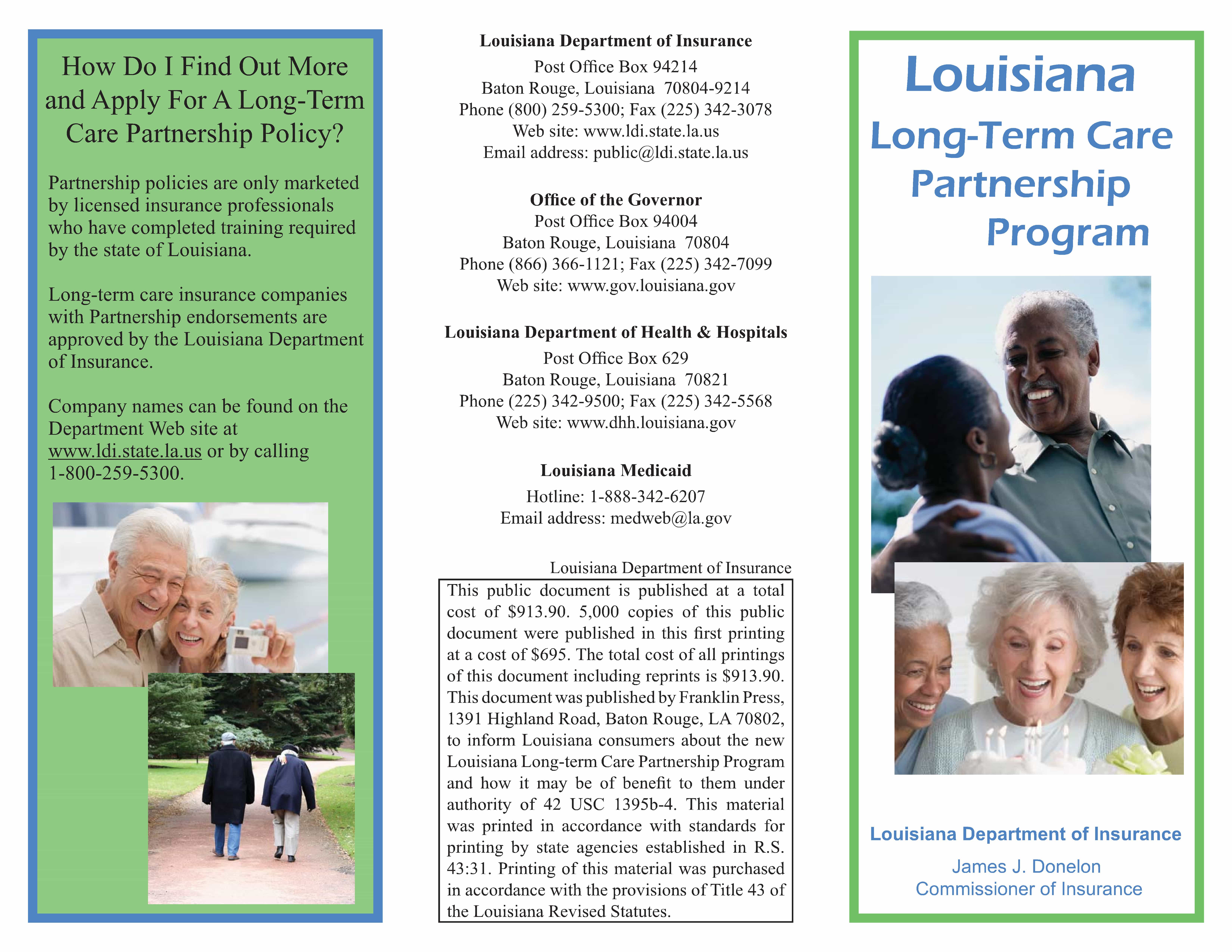 LongTerm Care Partnership Program LA LongTerm Care