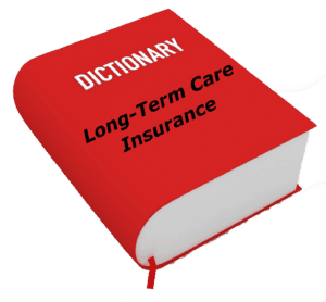 long-term care insurance dictionary image